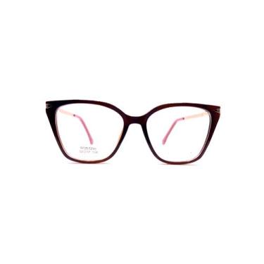 Imagem de Óculos de grau feminino Vine armação moderna acetato original, Haste r