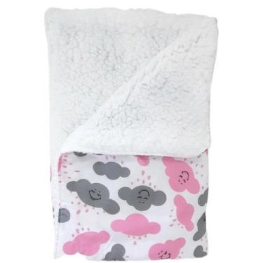 Imagem de Cobertor Sherpa de Bebê Estampado - Talismã, Rosa