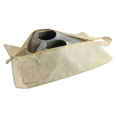 Imagem de Bolsa Porta Calçados Estampa Geométrica Jacki Design Bege