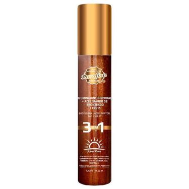 Imagem de Parafina Bronze Solar Shine Shimmer FPS15 - Iluminador Corporal 120ml 