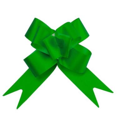 Imagem de 10 Laço Fácil para Presente 30mm - AAZ, Liso Verde
