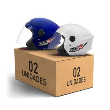 Imagem de Kit 2 Capacetes New Liberty 3 Abertos Pro Tork Moto Masculino Feminino