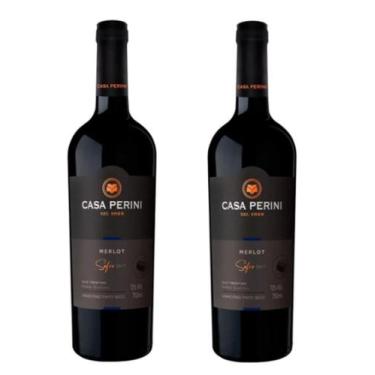 Imagem de Kit 2 Un Vinho Casa Perini Merlot 750 ml