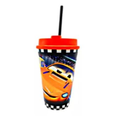 Imagem de Copo Infantil Com Tampa E Canudo - 700ml - CDI Plastic, Carro
