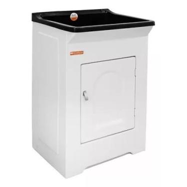 Imagem de ECO Tanque Lavanderia Stiltofibras 34 Litros Frontal PRETO - Stilofibr