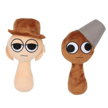 Imagem de Almofada de pelúcia Sprunki para fãs de jogos de terror (2 unidades)