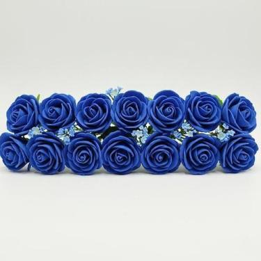Imagem de Mini Rosas de EVA Rosinha  Raminhos com Flores Delicadas para Decoraçã