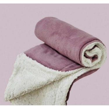 Imagem de Manta Cobertor Casal Queen 220x240 cm Plush Sherpa Lã Carneiro Dyanjo 