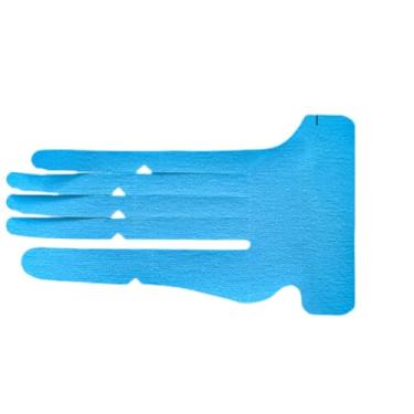 Imagem de IEADEN Fita cinesiológica pré-cortada para dedos (mão esquerda), 10 peças - impermeável e elástica, respirável, hipoalergênica, sem látex, preta