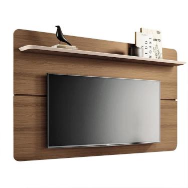 Imagem de Painel Suspenso Decorativo 1.8 Tv Até 70 Pol. Sala De Estar Kirby Castanho/off White G26 - Gran Belo
