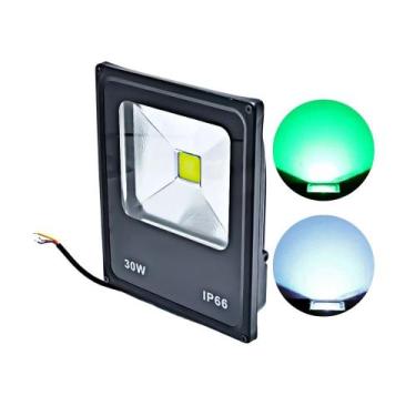 Imagem de Refletor Led Holofote Para Jardim Casa Luminária 30w Ip66 - DTL Utilid
