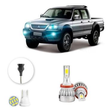 Imagem de Lampadas Led Milha Mitsubishi L200 1986-2003 H11 20000lm - V10, Branco