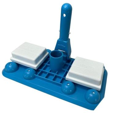 Imagem de Rodo Aspirador Manual 8 Esferas Limpeza Fundo Piscinas Fibra e Alvenar