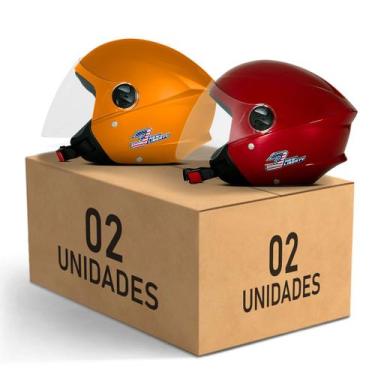 Imagem de Kit 2 Capacete New Liberty 3 Elite Pro Tork Feminino Masculino, LARANJ