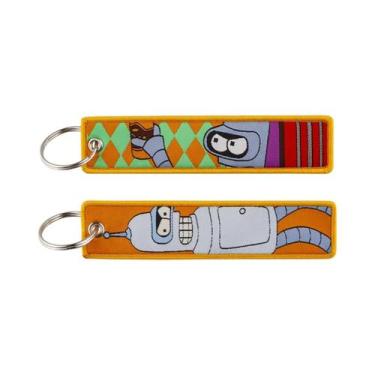 Imagem de Chaveiro com Etiqueta de Filme de Terror - Design de Tecelagem, 20