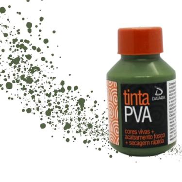 Imagem de Tinta PVA Daiara Fosca Cores Frias 80 ml 76 - Musgo (Fosco)