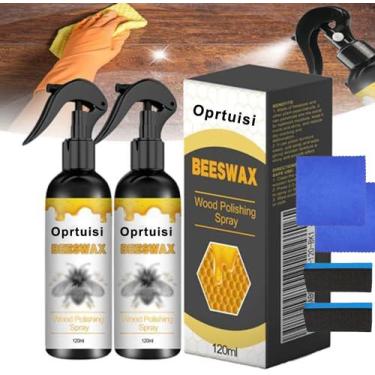 Imagem de Pacote com 2 unidades de cera de abelha natural para polimento de móve