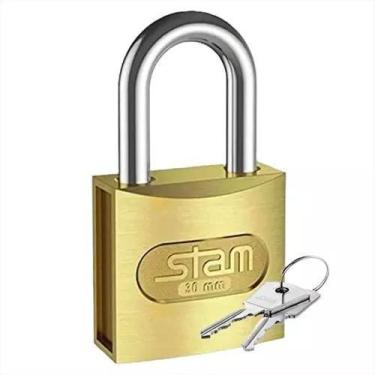 Imagem de Cadeado 2 Chaves 40mm Stam Mesmo Segredo