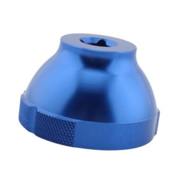 Imagem de simhoa Ferramenta de remoção de movimento central com 16 entalhes, cassete removedor de roda livre, ferramenta central de 44 mm para BBT-69.2 BB5700 BB80, Azul