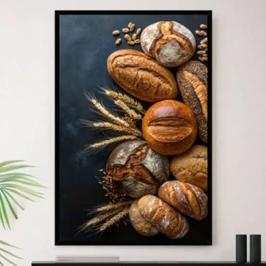 Imagem de Genérico, Quadro Cozinha Padaria Pão Decorativo A3 35x45cm