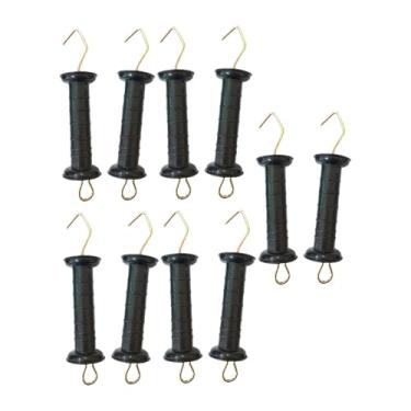 Imagem de YWMJZEU 10 Peças de Isolador de Maçaneta de Portão de Cerca Elétrica Embutido em Mola 26,5x6 Cm Substituição