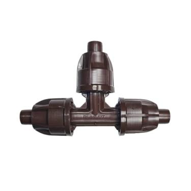 Imagem de Netafim TechLock Camiseta de 17 mm – Encaixe de compressão durável de 3 vias para sistemas de irrigação por gotejamento | 32500-080031 | TLCKTEE