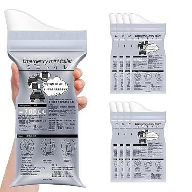 Imagem de Magic Diary Bolsa descartável para mictório, pacote com 8/12/24 unissex, bolsa de urina de emergência, bolsa portátil para acampamento, bolsa de urina de viagem, bolsa de vômito para engarrafamentos