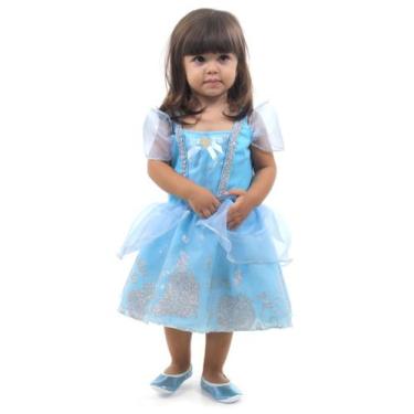 Imagem de Fantasia Cinderela Bebê Luxo - Disney Princesas - Abrakadabra, UNICA, 