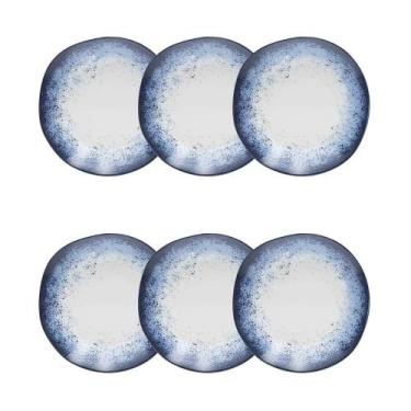 Imagem de Jogo 6 Pratos Sobremesa Ryo Galapagos 21,5cm Porcelana Oxford