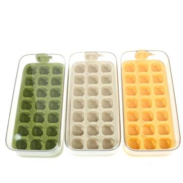 Imagem de Forma de Gelo Silicone Bandeja 21 Cubos(Verde)