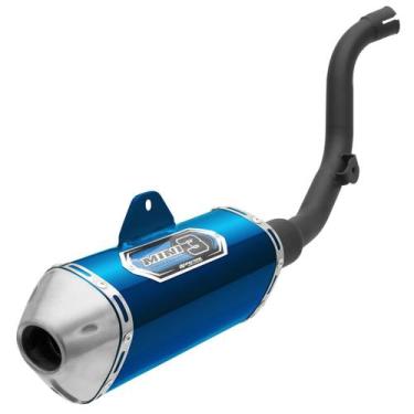 Imagem de Ponteira de Moto Esportiva Pro Tork Mini 3 CRF 250F 2018 À 2020, AZUL,