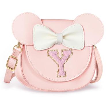 Imagem de Aganmi Linda bolsa tiracolo para meninas 2, 3, 4, 5, 6, 7, 8 anos, presente de aniversário, carteira infantil, rosa, 7.1*6.7*3.1in (18*17*8cm), Y