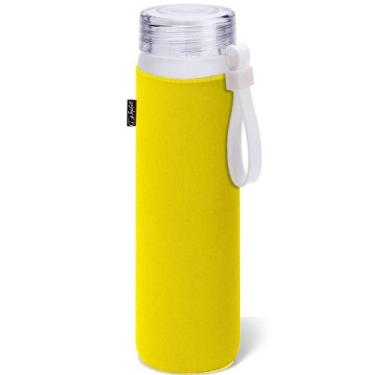 Imagem de Garrafa De Vidro 470 Ml Frost Premium Topget - Amarelo