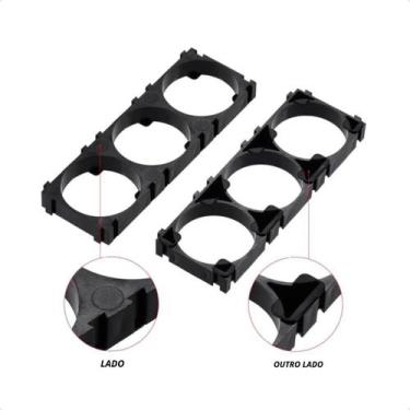 Imagem de Kit 10 Suporte Para 3 Baterias 18650 Li-ion 3.7v Case Com Rabicho - lo