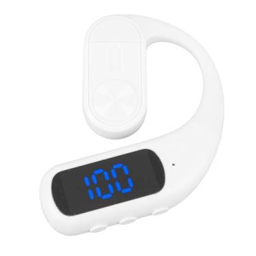 Imagem de Heayzoki Fones de Ouvido Rotativos de 180 °, Fone de Ouvido Bluetooth único, Comunicação Clara, Cancelamento de Ruído, Baixa Latência, Tecnologia Direcional DT40, Leve para o Trabalho de (Branco)