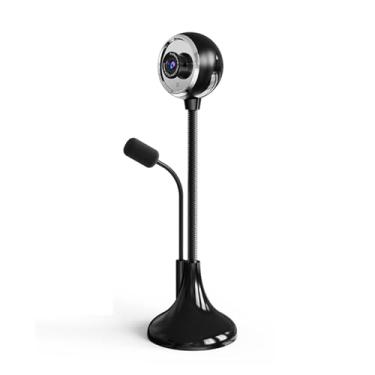 Imagem de Swokely Câmera de mesa USB Stand-Up, 1080p (2K) 30hz HD Streaming Webcam com microfone, câmera portátil de rotação de 360° com lente grande angular adequada para conferência/chamada/aula na web