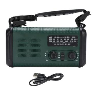 Imagem de Luocute Rádio de Emergência Manivela Manual de 20000mAh, AM/FM Rádio Meteorológico NOAA Com Energia Solar, Lanterna LED, Carregador USB, SOS para Emergências, Casa, Camping e