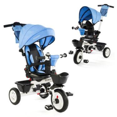 Imagem de Triciclo EOOWOY Baby Trike 6 em 1 com alça de pressão 18M-5Y azul