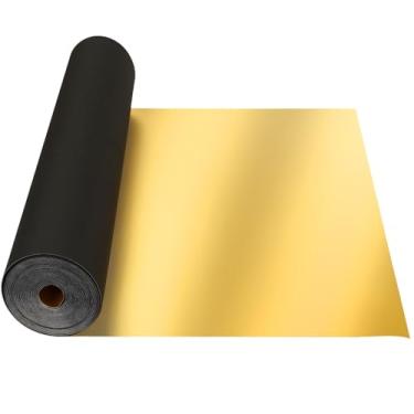 Imagem de Pushglossy Rolo de espuma EVA, folha fina de espuma para artesanato e artes, fantasia de cosplay, armadura, projetos DIY (ouro, 2 mm x 23,6 polegadas x 11 jardas)