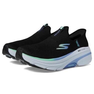 Imagem de Skechers Tênis feminino Max Cushioning Arch Fit 2.0 Cambridge, preto e azul, 35 EU