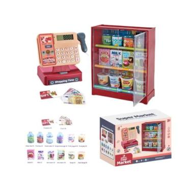 Imagem de Brinquedo De Caixa Registradora De Supermercado Para Meninas, Quebra-C