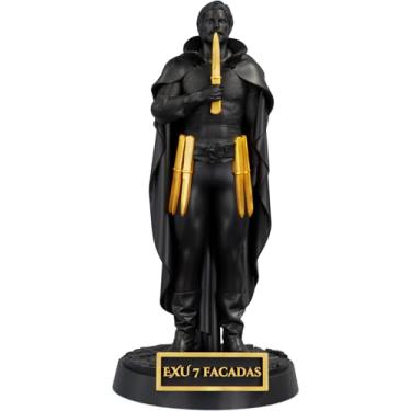 Imagem de Estátua Exu 7 Facadas Umbanda Candomblé (Cor Aurum Noctis)