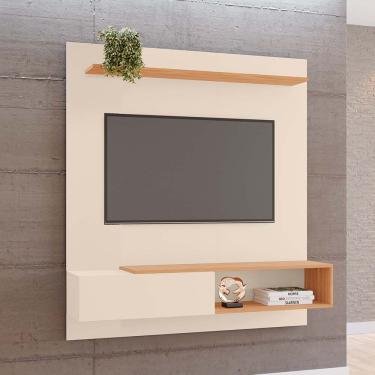Imagem de Painel Yasmin 100% MDF Tuboarte 1 Porta Basculante p/ TVs de Até 55 Polegadas