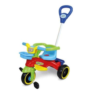 Imagem de Triciclo Infantil Maral Play Trike Colorido Passeio e Pedal, Vermelho 