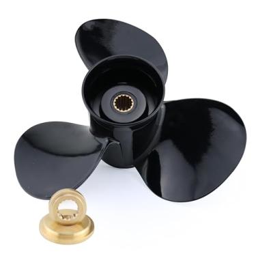 Imagem de CAPTAIN Passo 14x13 para Suzuki Outboard DF50-DF140 HP 4-Stroke Boat Motor Peças de Motor 3 Lâminas Alumínio Prop RH 13 Spline Tooth 58100-88LS0-019