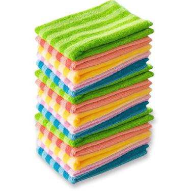 Imagem de Kit Limpeza Rodo Mop Multiuso Duplaface Retrátil + 5 Panos de Microfib