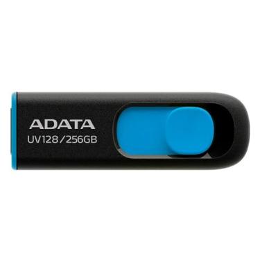 Imagem de Pen drive Adata UV128 256GB USB 3.2 - Preto e azul
