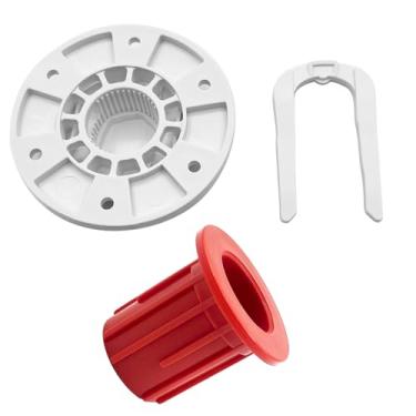 Imagem de Bucha de cesta para máquina de lavar – 52719 Nylon atualizado 66 peças conserta e repara oscilação de banheira off-balance | Serve para modelos Whirlpool, Maytag e Kenmore (bucha + cubo acionado)