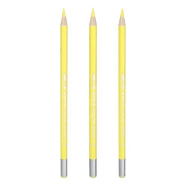 Imagem de PATIKIL Lápis de aquarela, conjunto de lápis de cor amarelo-limão, esboço, lápis de cor, lápis de cor, materiais de desenho de artistas a granel para misturar livros de colorir para adultos, 3 peças