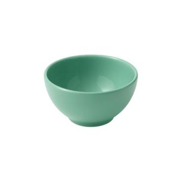 Imagem de Bowl Cumbuca Tigela Verde 500ml De Cerâmica Para Mesa Posta E Uso Diár